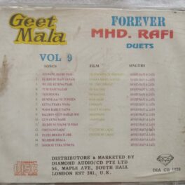 Forever MHD RAFI Duets Geet Mala Hindi Audio CD Vol 9