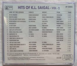 Hits Of K.L. Saigal Vol-2 Hindi Audio CD