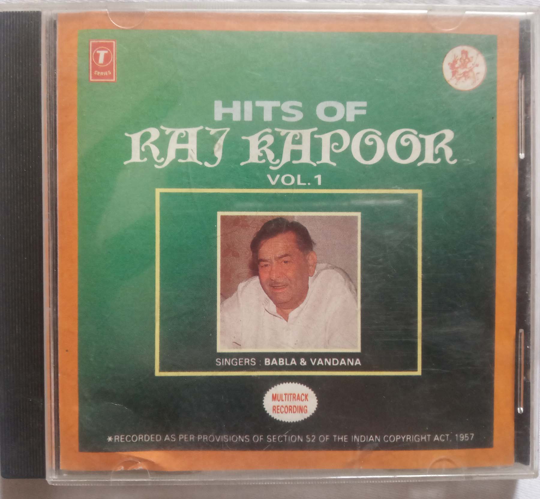 Hits Of Raaj Kapoor Vol.1 Hindi Audio CD banumass.com