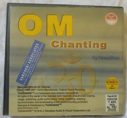 Om Chanting By Yesudhas Audio CD (1)