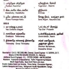 Parthen Rasitthen Tamil Audio Cassette By Ramani Bharadwaj
