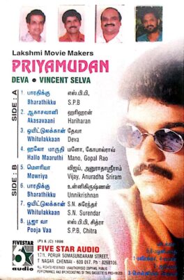 Priyamudan Tamil Audio Cassette By Deva