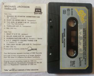 Thriller Michael Jackson Audio Cassette