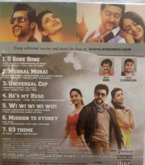 Singam 3 Tamil Audio CD banumaas.com.