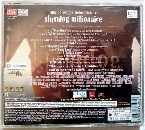 Slumdog Millionaire Audio CD By A. R. Rahman (1)