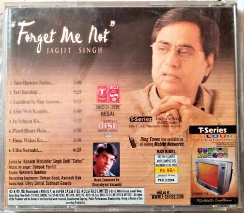 Forget Me or Not Jagjit Singh Hindi Audio CD (1)