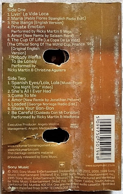 Best Of Ricky Martin English Audio Cassettes (1)