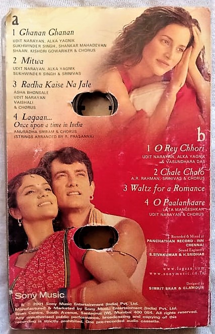 Lagaan Hindi Audio Cassettes By A. R. Rahman Audio Cassettes (1)