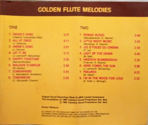 Golden Flute Melodies Audio Cassettes (1)