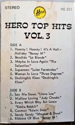 Hero Top Hits Vol.3 Audio Cassettes