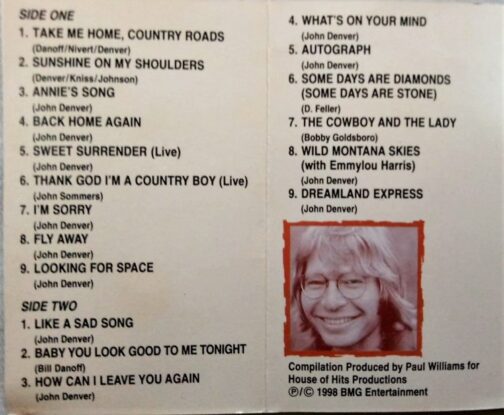 John Denver Greatest Country Hits Audio Cassettes (1)