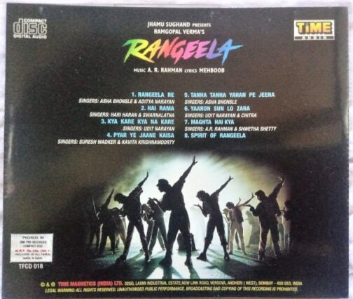 Rangeela Hindi Audio CD By A.R. Rahman (1)