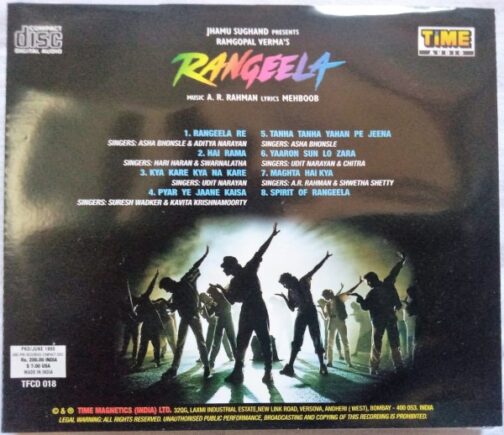 Rangeela Hindi Audio CD By A.R. Rahman (2)