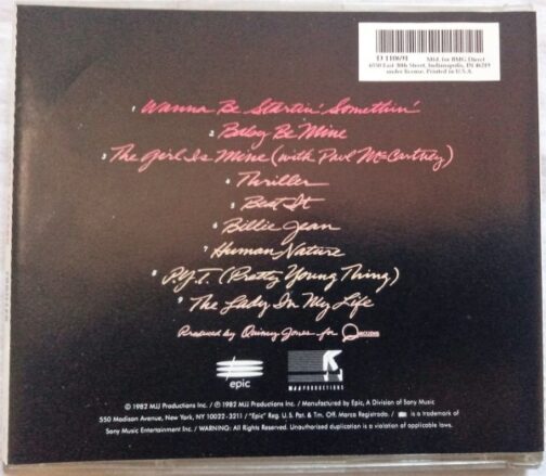 Thriller Audio CD Michael Jackson (1)