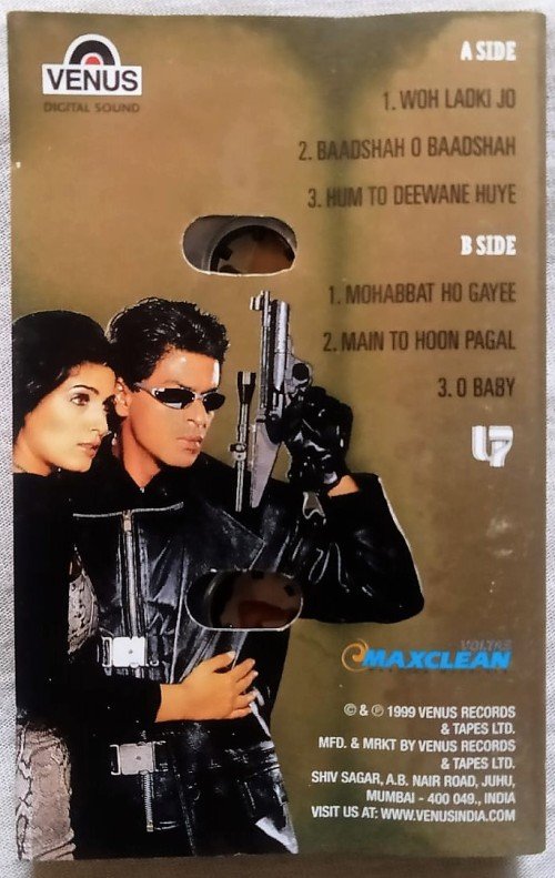Baadshah Hindi Audio Cassettes By Anu Malik (1)