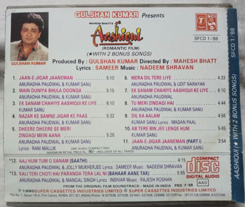 Aashiqui Hindi Audio Cd By Nadeem Shravan (2)