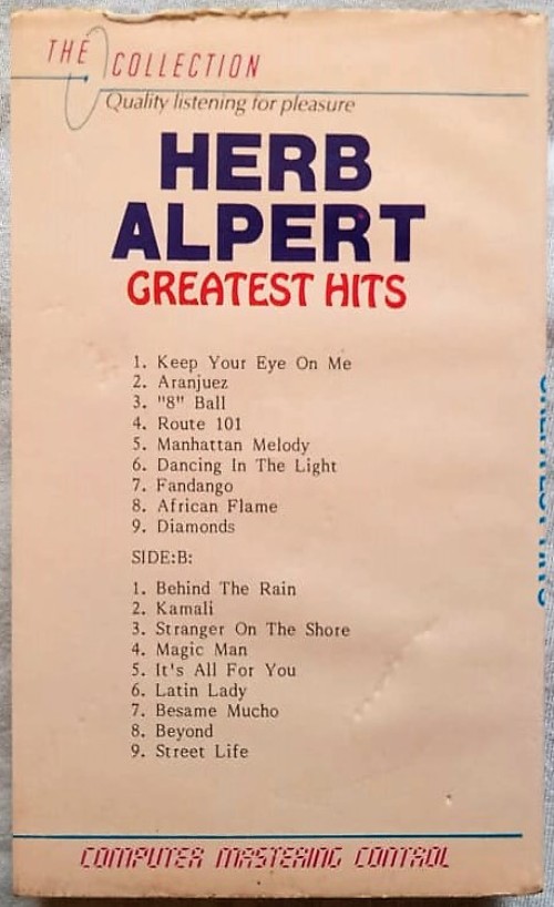 Herb Alpert Greatest Hits Audio Cassettes (2)
