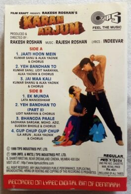 Karun Arjun Hindi Audio Cassette By Rajesh Roshan