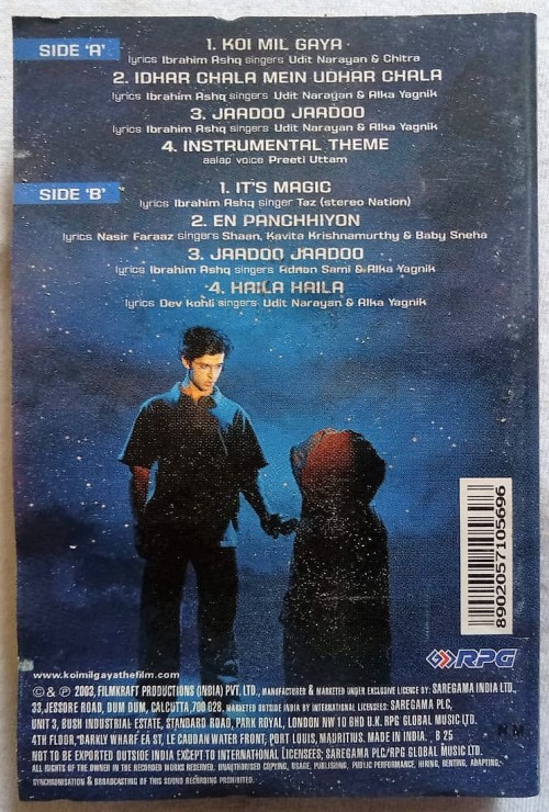 KOI MIL GAYA Hindi Soundrack Cassette Tape -  Music/Movies/Books/Magazines for sale in Georgetown, Penang