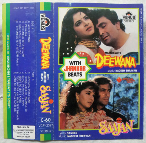 Saajan - Deewana Hindi Audio Cassettes