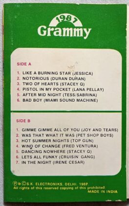 1987 Grammy Audio Cassettes