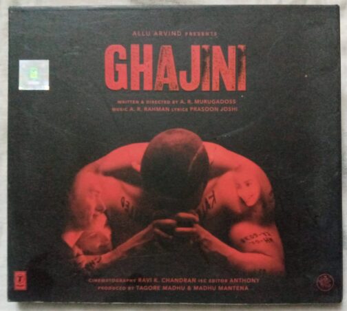 Ghajini Hindi Audio cd By A. R. Rahman (1)