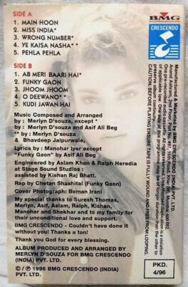 Miss India Mehnaz Hindi Audio Cassette