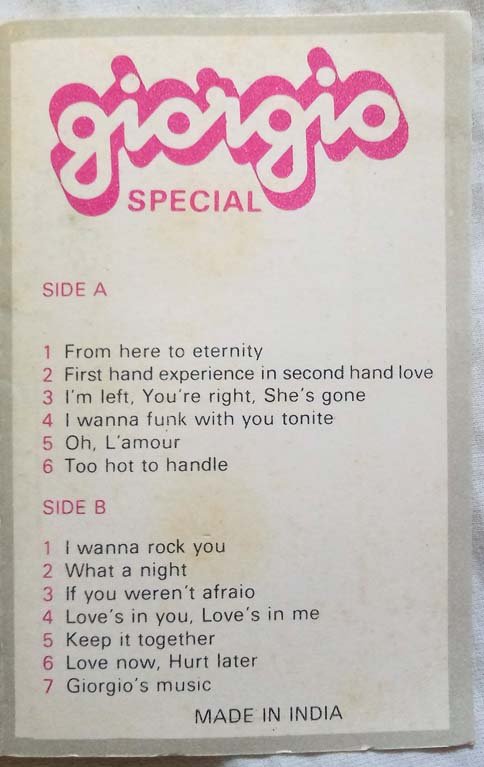 Giorgio Special Audio Cassette (1)