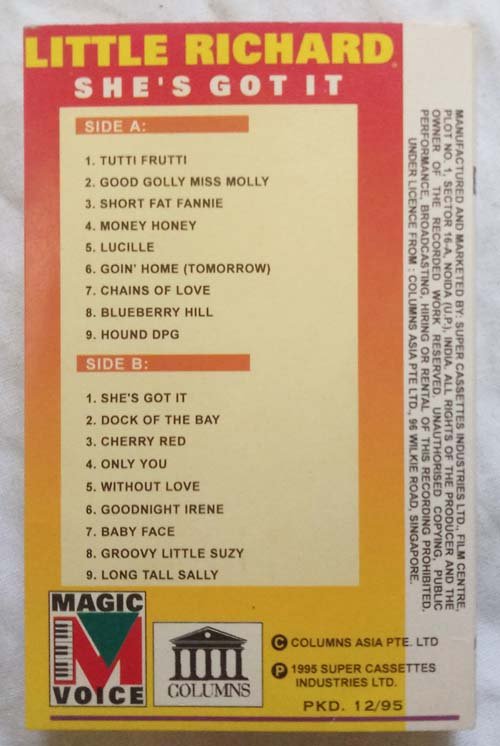Little Richard She's Got It Audio Cassette (2)