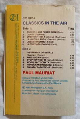 Paul Mauriat Classics in The Air Audio Cassette
