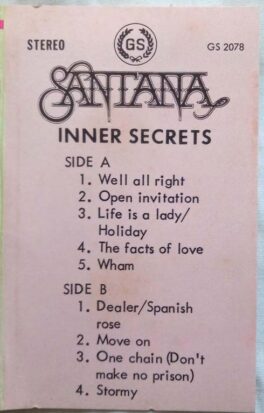 Santana Inner Secret Audio Cassette
