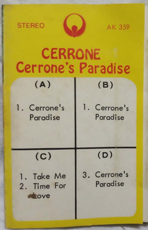 Cerrone Cerrone's Paradise Audio cassettes (1)