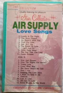 Star Collections Air Supply Love Songs Audio Cassette