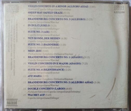 The Best Of BACH Audio CD (1)