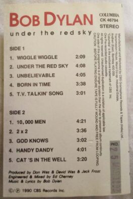 Bob Dylan Uder The Red Sky Audio Cassette