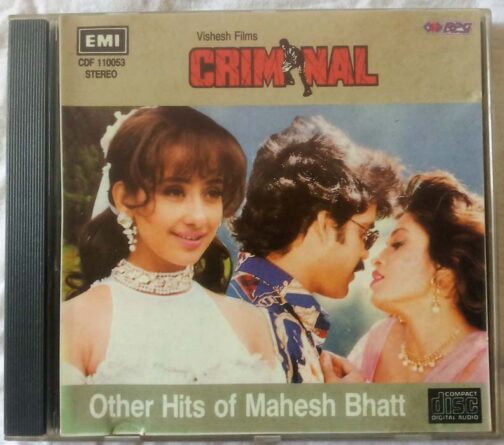 Criminal - Other Hits of Mahesh Bhatt Hindi Audio cd (2)