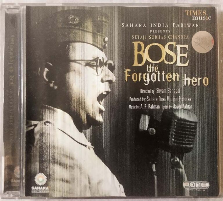 Netaji Subhash Chandra Bose The Forgotten Hero Hindi Audio Cd By A R Rahman Tamil Audio CD