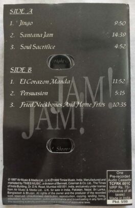 Santana Jam Live Audio Cassette