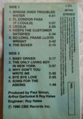 Simon And Garfunkel Collected Works Colected works Vol 3 Audio Cassette