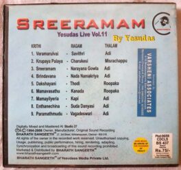 Sreeramam Yesudas Live Vol 11 Audio Cd