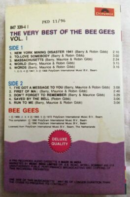 The very Best Of The Bee Gees Vol 1 Audio Cassette