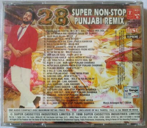28 Super Non-Stop Punjabi Remix Hindi Audio Cd (1)