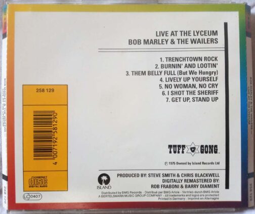 Bob Marley And The Wailers Live Audio Cd (1)
