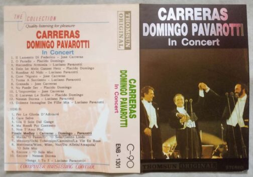 Carreras Domingo Pavarotti In Concert Audio Cassette