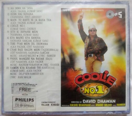 Coolie No 1 Hindi Audio cd By Anand Milind (1)