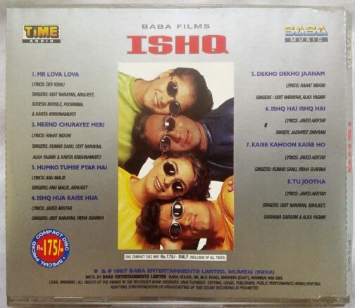 Ishq Hindi Audio Cd By Anu Malik (1)