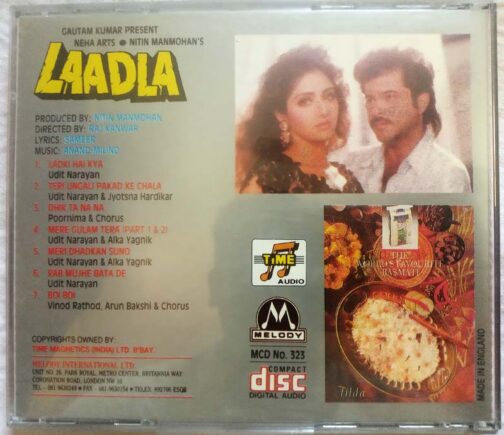 Laadla Hindi Audio cd By Anand Milind (1)
