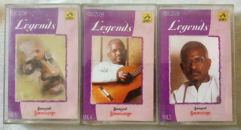 Legends Isai yani Ilayaraja Vol 2,4,5 Tamil Audio Cassette (2)