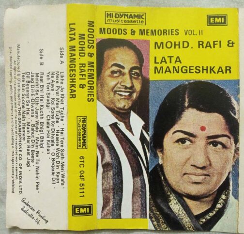 Mohd. Rafi & Lata Mangeshkar Moods & Memories Vol 2 Hindi Audio Cassette