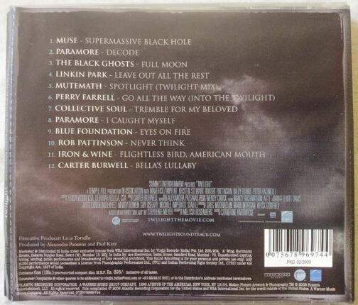 Twilight Soundtrack Audio Cd (1)